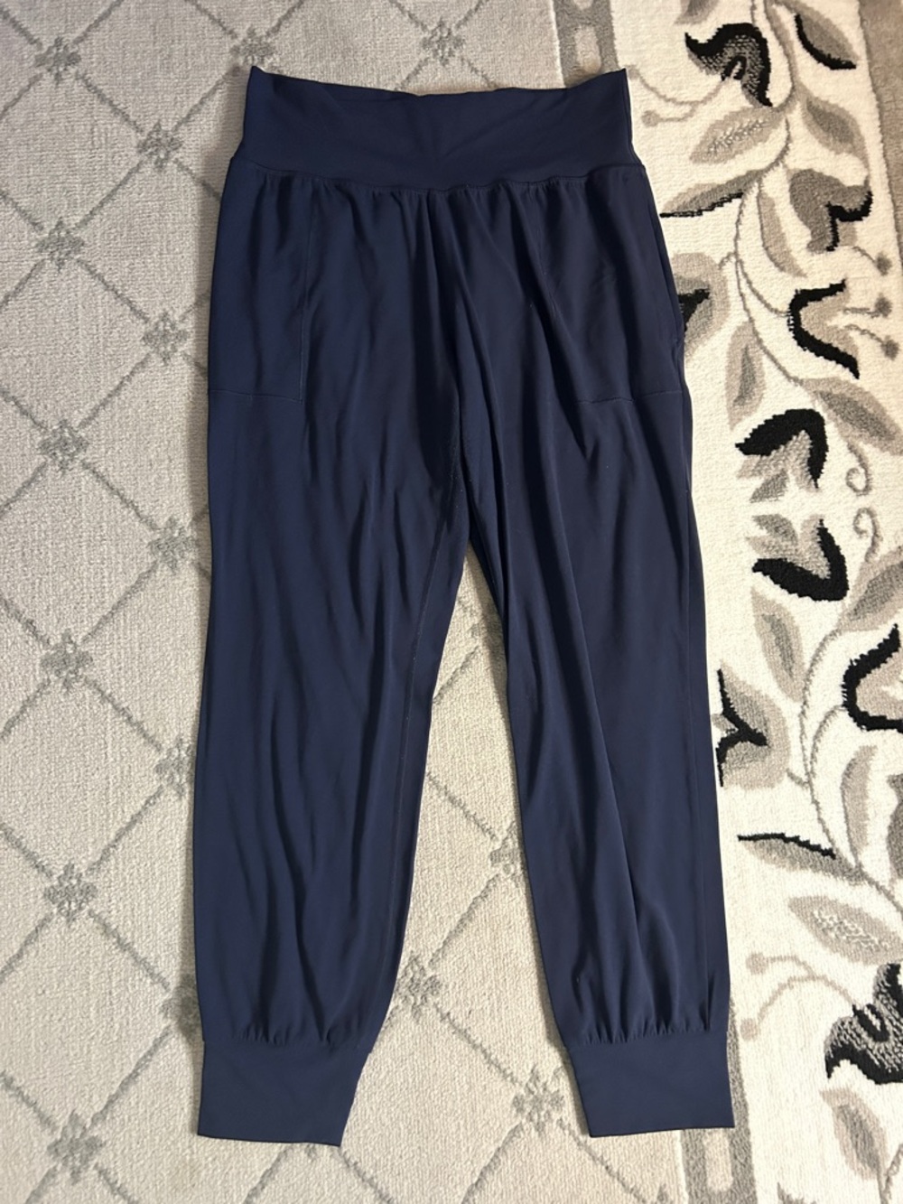 Athleta Navy Relaxed Waistband Joggers